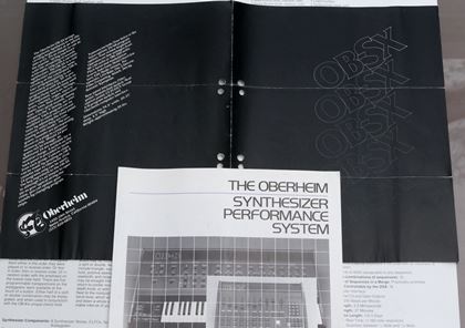 Oberheim-Performance System OB8 etc leaflets